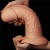 LoveToy Realistic Curved Dildo Flesh 9.5'' - Реалістичний фалоімітатор на присосці, 24х6.6 см